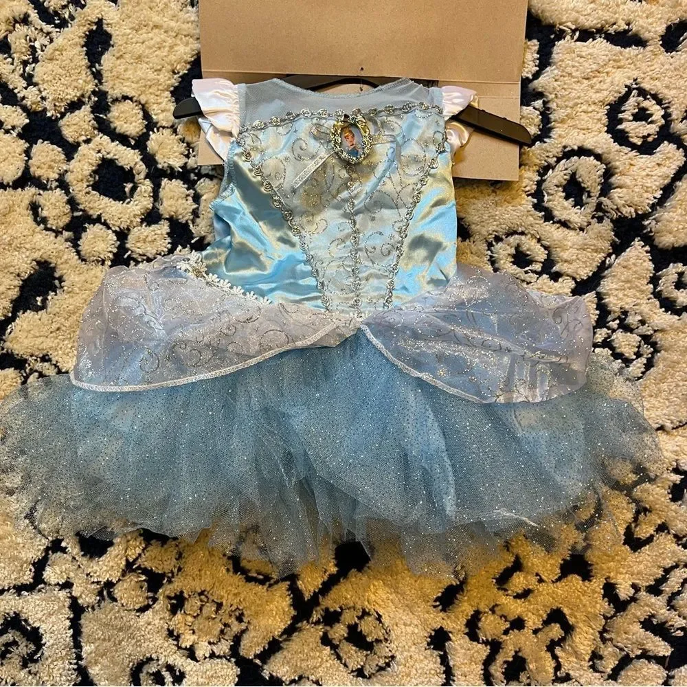 (2) TWIN Disney Baby Cinderella Costumes Sz 6mo+ baby princess dresses NWT🏷